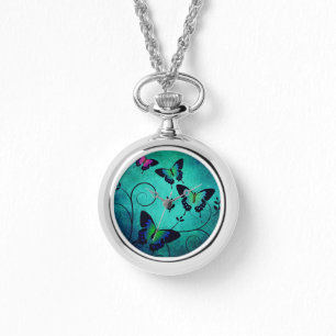 Reloj De Pulsera Mariposas joya bastante ornamentadas
