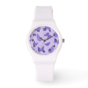 Reloj De Pulsera Mariposas Lilac Purpurinoso