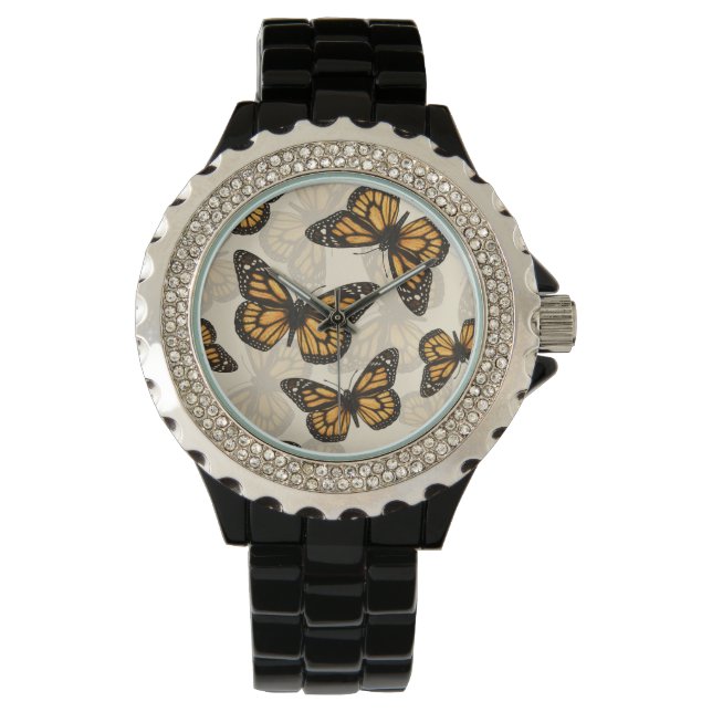 Reloj De Pulsera Mariposas monarcas (Anverso)
