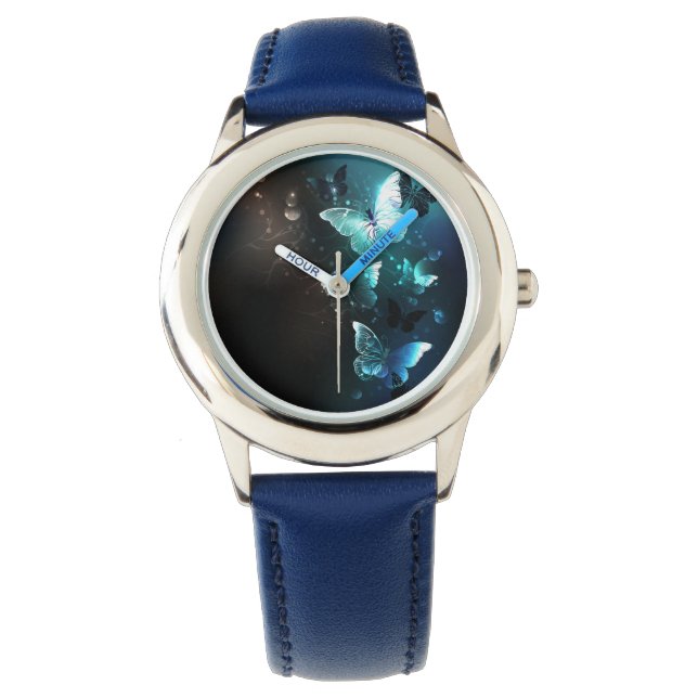Reloj De Pulsera Mariposas nocturnas de menta (Anverso)