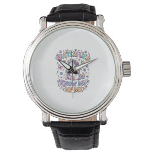 Reloj De Pulsera Mariposas Unicornio Conocen Mi Nombre Encantador A