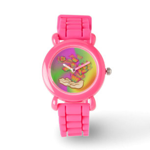 Reloj De Pulsera Mariposas y flores