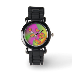 Reloj De Pulsera Mariposas y flores