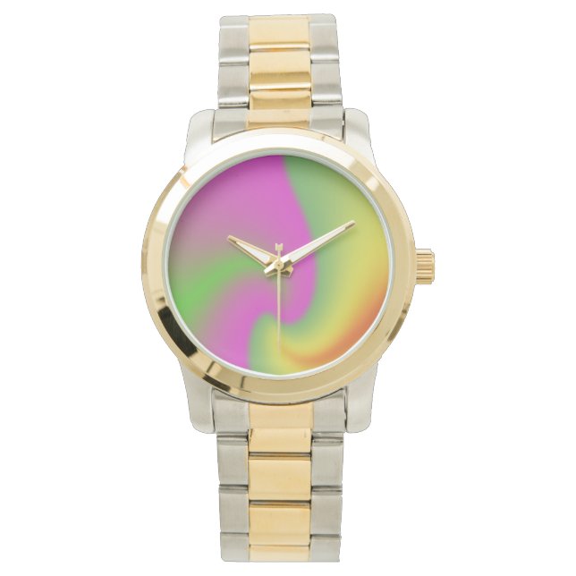 Reloj De Pulsera Mariposas y flores (Anverso)