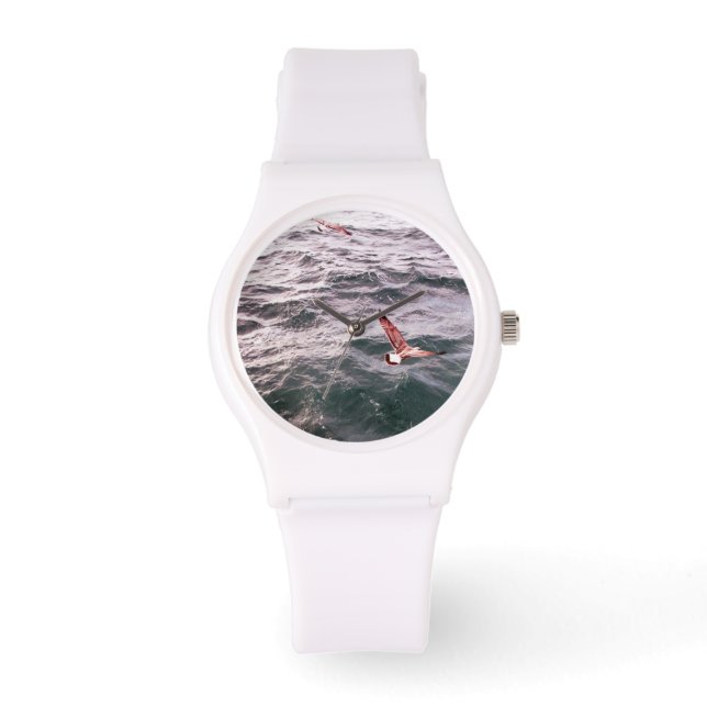RELOJ DE PULSERA MARISCOS VOLANDO POR LAS OLAS DEL MAR (Anverso)