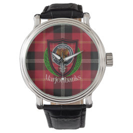 Reloj De Pulsera Marjoribanks Scottish Clan Tartan & Crest