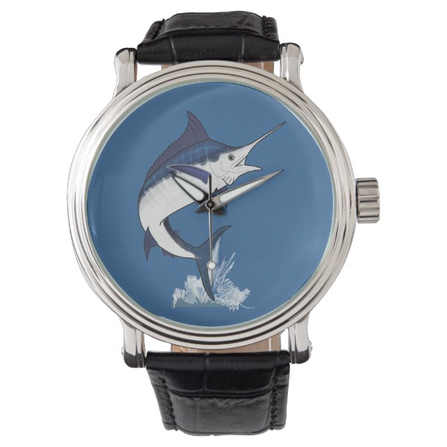 Reloj De Pulsera Marlin Azul Atlántico (Anverso)