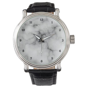 Reloj De Pulsera Mármol blanco y negro simulados