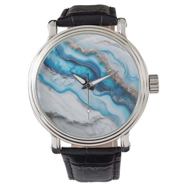 Reloj De Pulsera Mármol del Río Azul (Anverso)