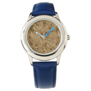 Reloj De Pulsera Marmol marrón aspecto fósil