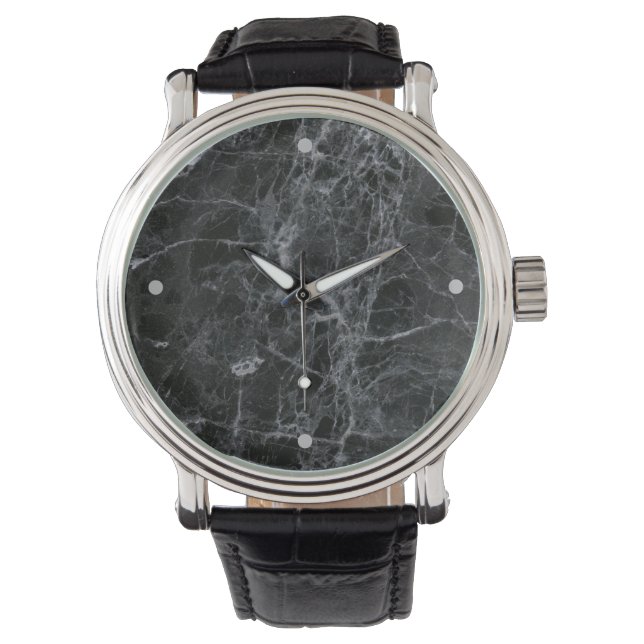 Reloj De Pulsera Mármol negro (Anverso)
