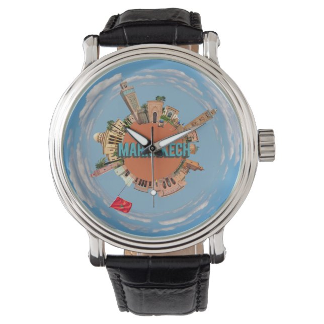 Reloj De Pulsera marrakech ciudad pequeño planeta marruecos arquite (Anverso)