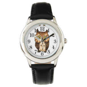 Reloj De Pulsera Marrón del pequeño búho