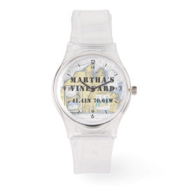 Reloj De Pulsera Martha's Vineyard Latitude Longitud Náutica