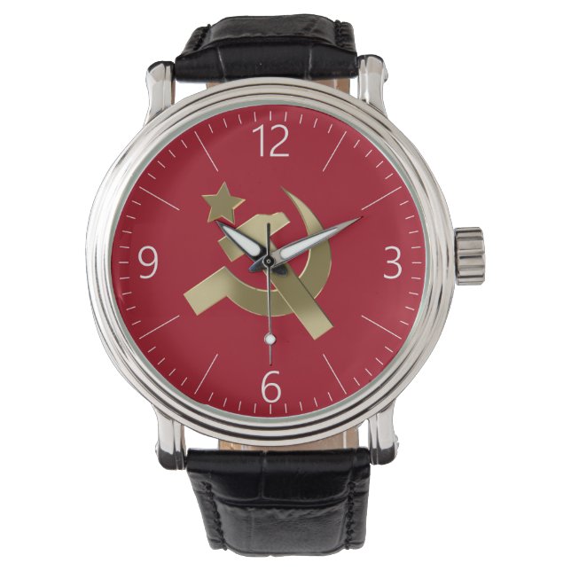 Reloj De Pulsera Martillo y hoz (Anverso)