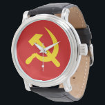 Reloj De Pulsera Martillo y hoz del comunismo<br><div class="desc">Martillo y hoz del comunismo</div>
