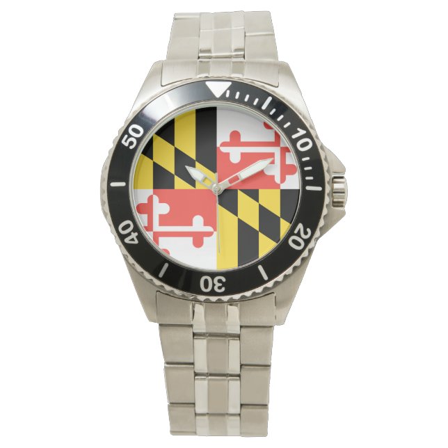 RELOJ DE PULSERA MARYLAND FLAG (Anverso)