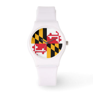 Reloj De Pulsera Maryland Flag Watch (Deporte)