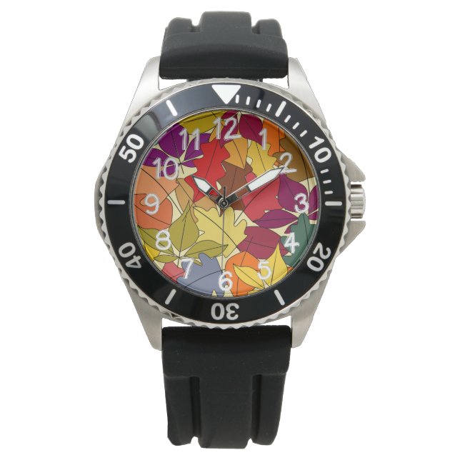 Reloj De Pulsera Más hojas otoñales (Anverso)