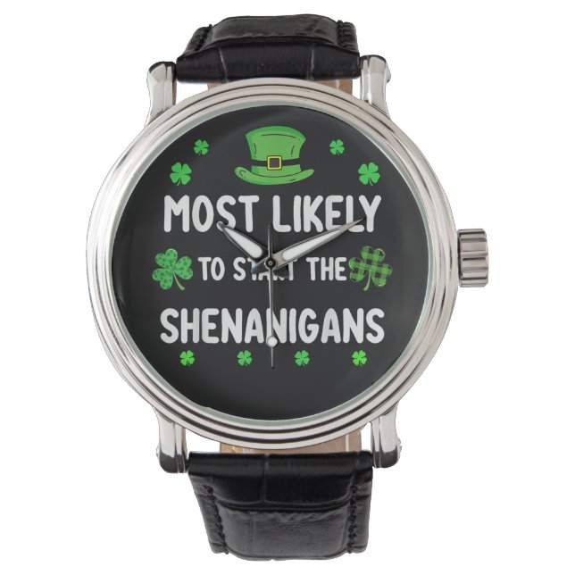 Reloj De Pulsera Más Probable que Empiece la Travesura (Anverso)