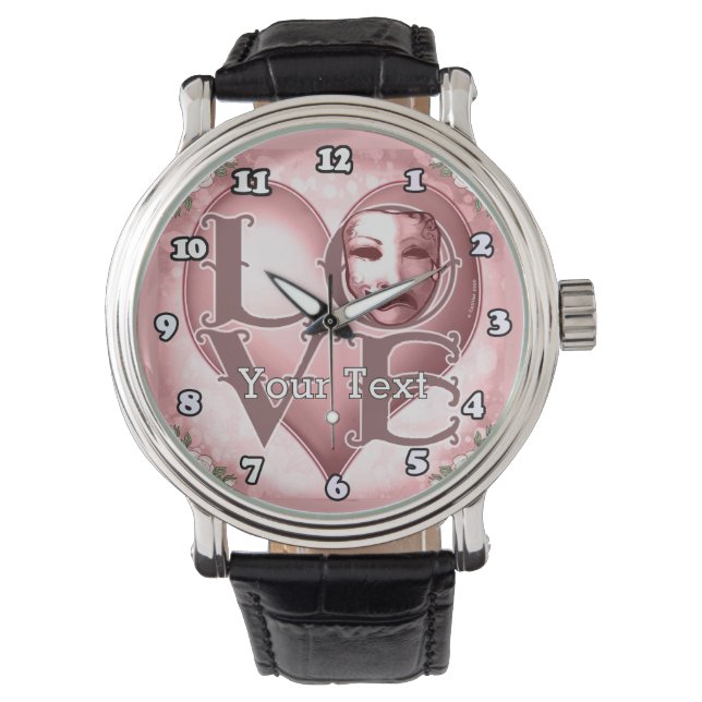 Reloj De Pulsera Máscara de Actor AMOR  (Anverso)