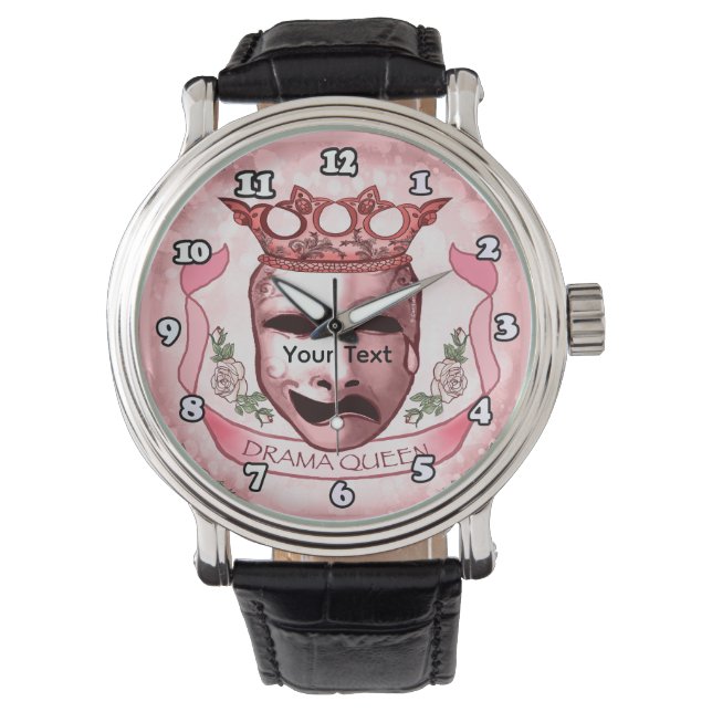 Reloj De Pulsera Máscara de Actor Drama Queen (Anverso)