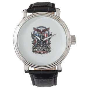 Reloj De Pulsera Máscara Patriótica Guardia Libertad Militar Inspir