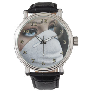 Reloj De Pulsera Máscara protectora de virus de Corona