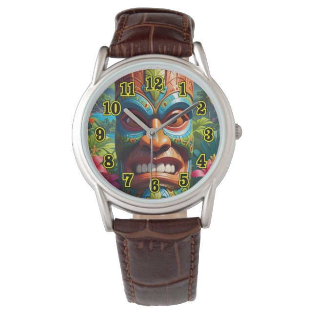 Reloj De Pulsera Máscara Tiki (Anverso)
