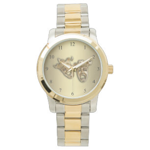 Reloj De Pulsera Máscaras de teatro de comedia y tragedia