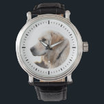 Reloj De Pulsera Mascota de fotografía personalizado Minimalista Ke<br><div class="desc">Un recuerdo maravilloso de un perro amado: este simple y minimalista reloj de fotos personalizado moderno es un gran regalo para cualquier amante de las mascotas. Un dulce sabor para los años venideros.</div>