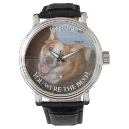 Reloj De Pulsera Mascota Dog Photo and Name Memorial fuiste el mejo