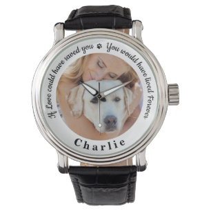 Reloj De Pulsera Mascota Memorial Keepsake foto de perro personaliz