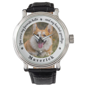 Reloj De Pulsera Mascota Memorial Personalizado moderno de fotograf