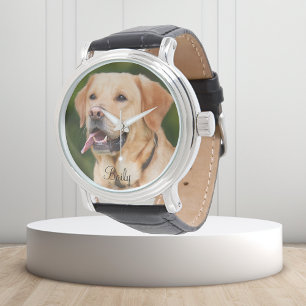 Reloj De Pulsera Mascota personalizado Foto Perro Gato Nombre Perso