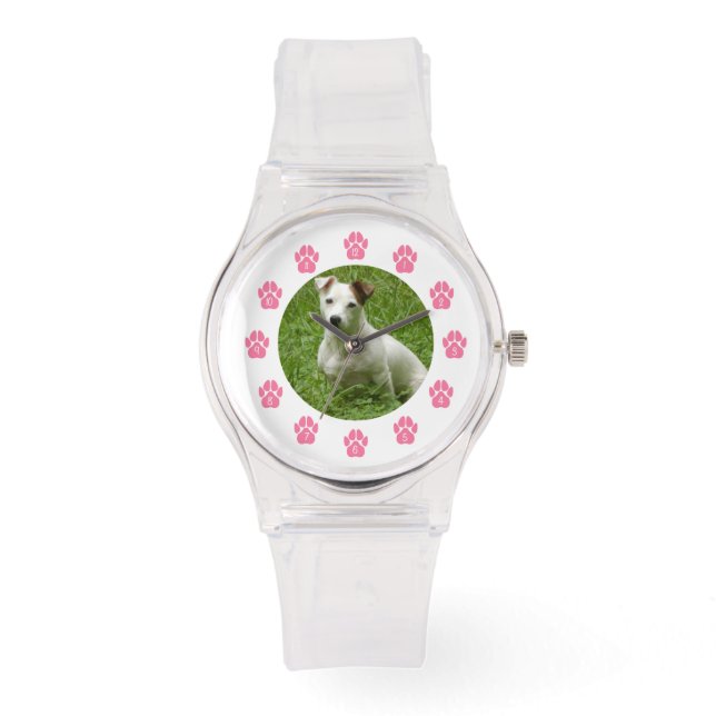 Reloj De Pulsera Mascota personalizado - Impresiones de pintura ros (Anverso)