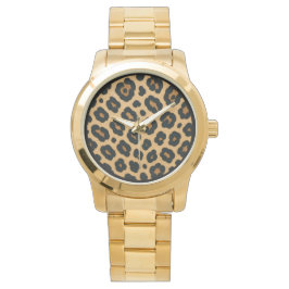 Reloj De Pulsera Masculino, Piel de Leopardo, Depredador Salvaje
