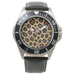 Reloj De Pulsera Masculino, Piel de Leopardo, Depredador Salvaje