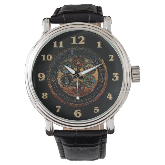 RELOJ DE PULSERA MASONES MILITARES LIBRES (Anverso)