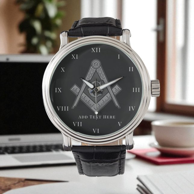 Reloj De Pulsera Masonía de brújula de Square masonic (Subido por el creador)
