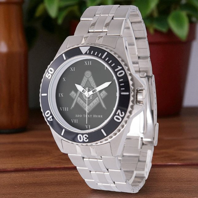 Reloj De Pulsera Masonía de brújula de Square masonic (Subido por el creador)