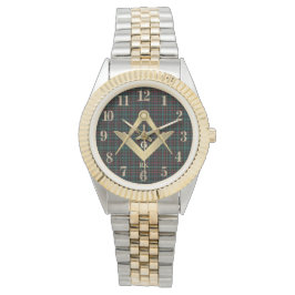 Reloj De Pulsera Masonic Monogrammed oscuro