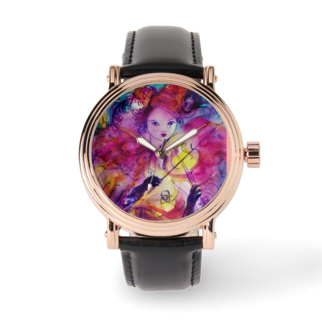 Reloj De Pulsera MASQUERADE NOCHE / Máscaras de carnaval venecianas (Anverso)