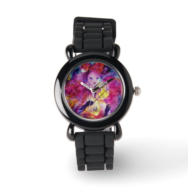 Reloj De Pulsera MASQUERADE NOCHE / Máscaras de carnaval venecianas (Anverso)