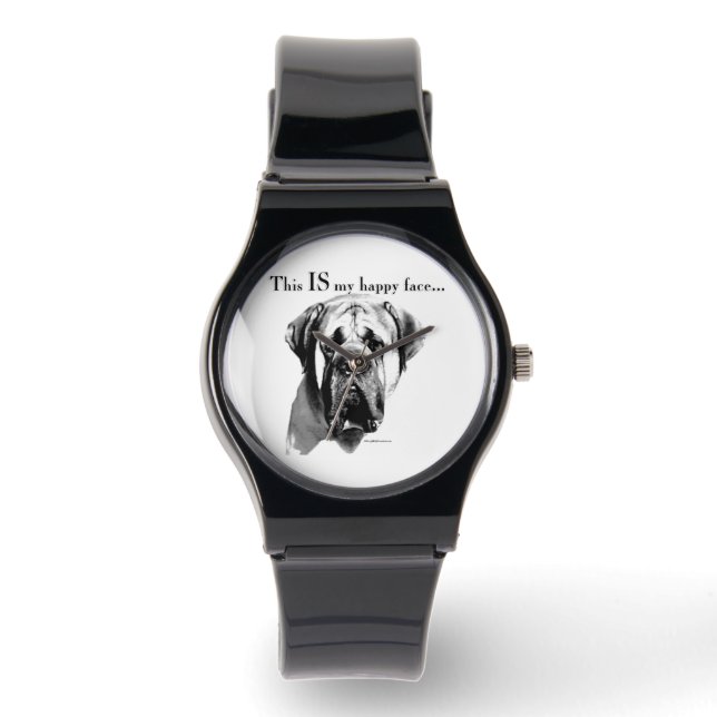 Reloj De Pulsera Mastiff Happy Face (Anverso)