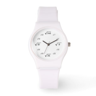 Reloj De Pulsera Matemáticas de raíz cuadrada (negro/blanco)