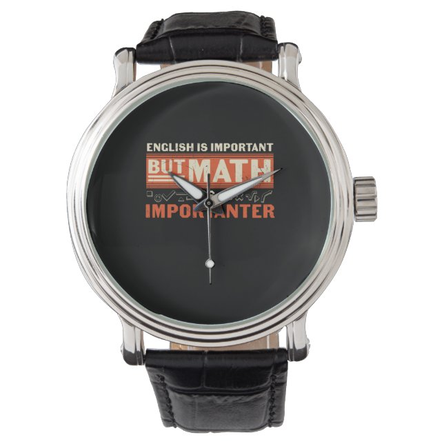 Reloj De Pulsera Matemáticas Es Importante (Anverso)