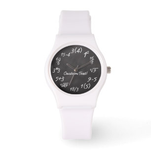 Reloj De Pulsera Math Geek, profesora de ecuación divertida/ingenie