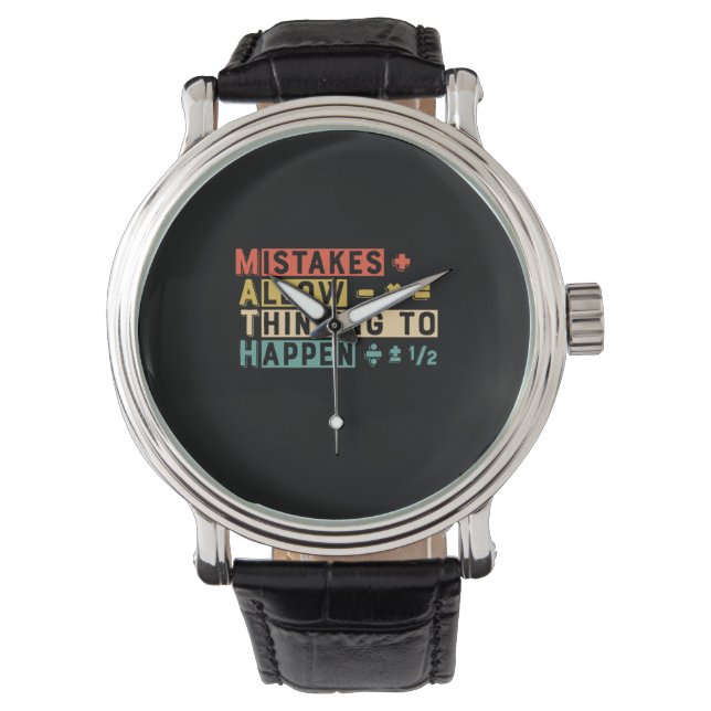 Reloj De Pulsera Math Teacher Math Pensando En Ocurrir (Anverso)