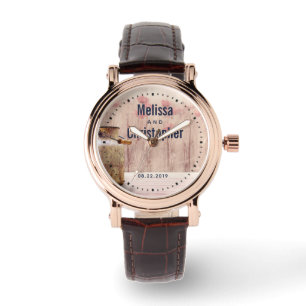 Reloj De Pulsera Matrimonio rural de leche rústica